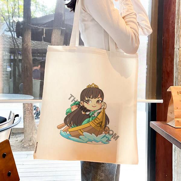Boat Dancing Girl Canvas Bag