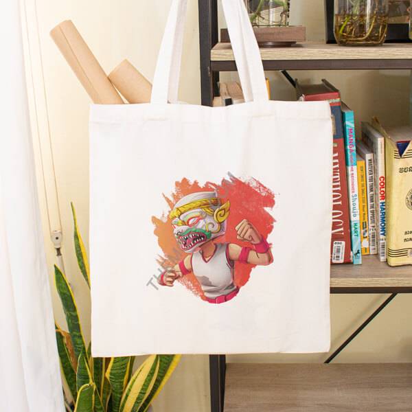 Hanuman Fight Canvas Bag
