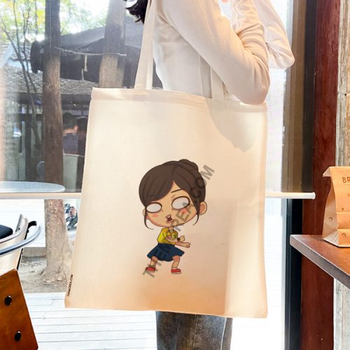 Shocking Girl Canvas Bag