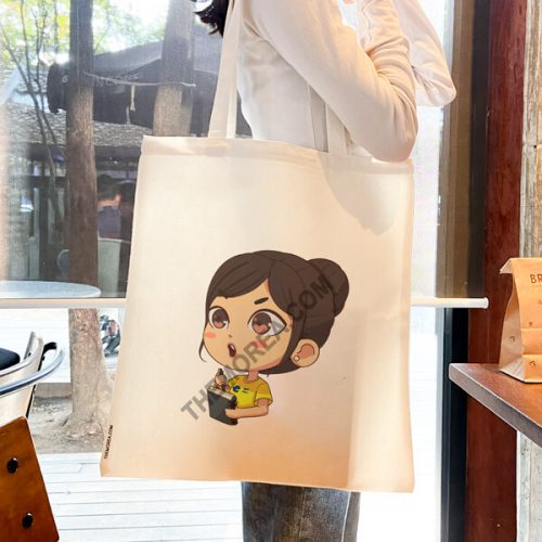 Thinking Girl Canvas bag